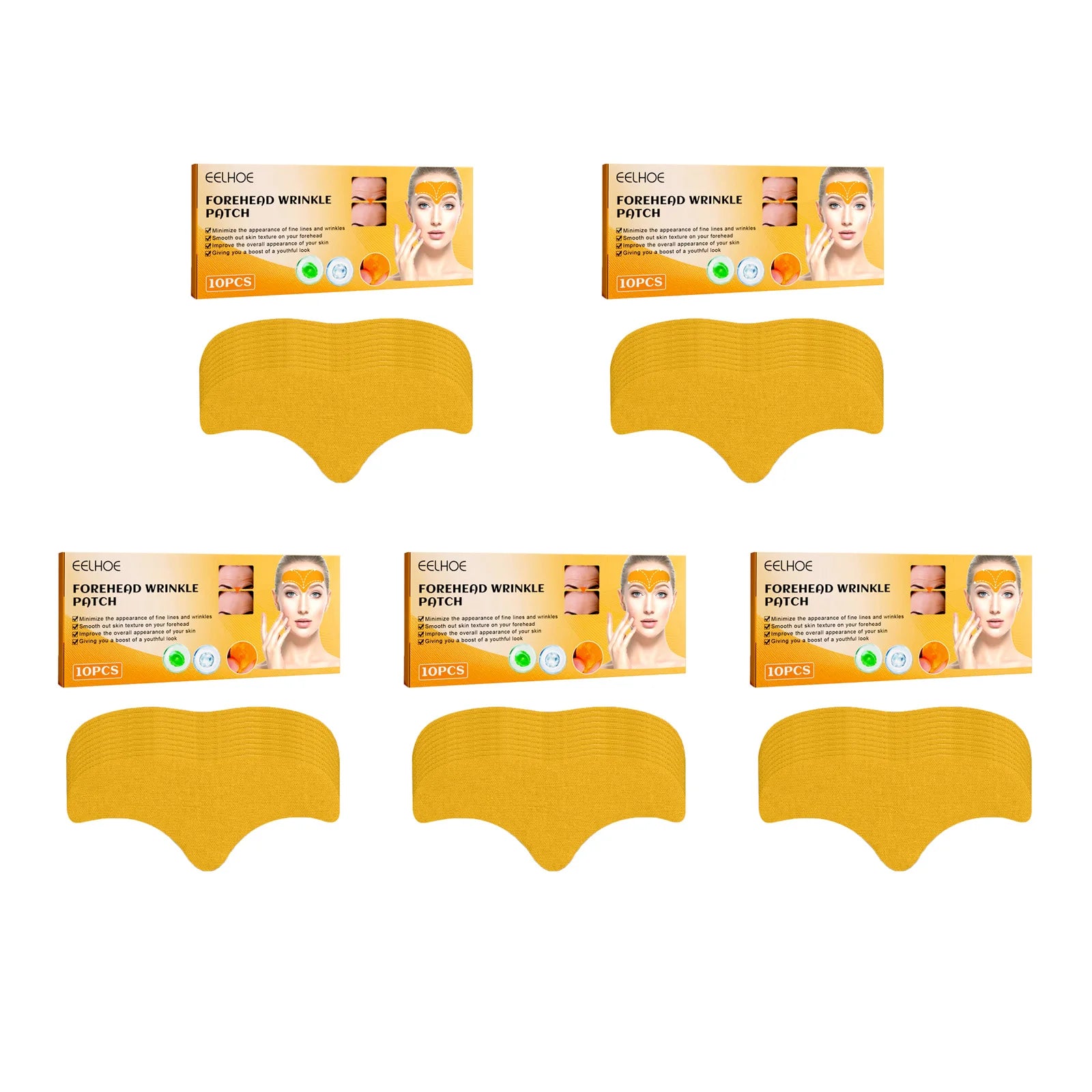 10-50Pcs Forehead Wrinkle Patches Lifting