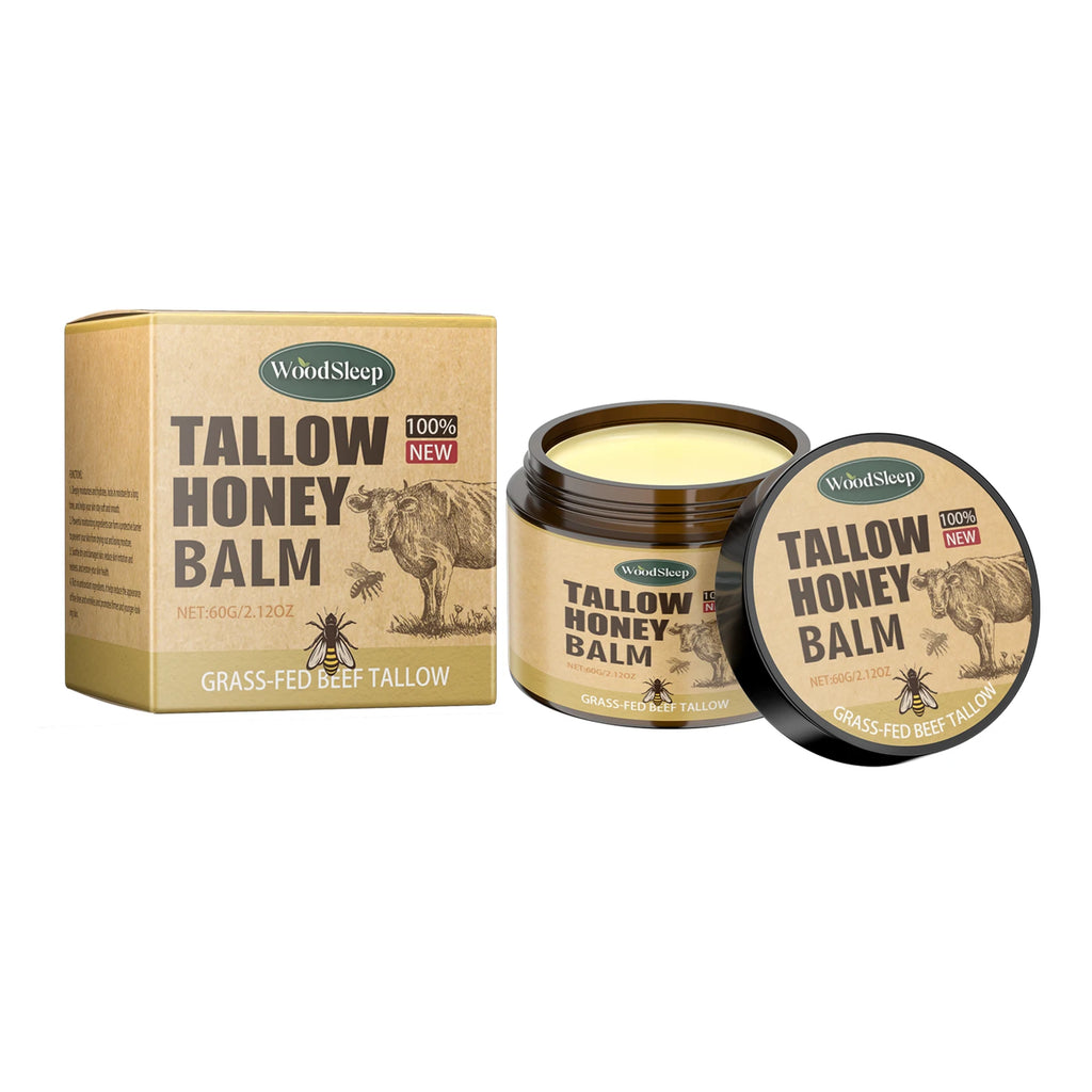 Beef Tallow Honey Balm Moisturizing Hydrating Face Cream