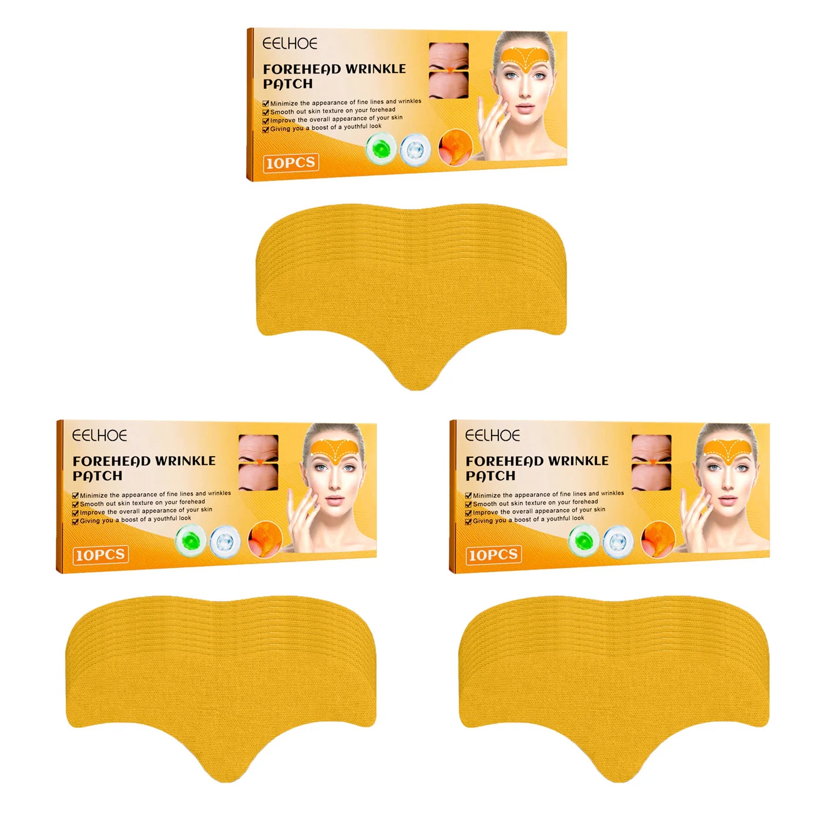 10-50Pcs Forehead Wrinkle Patches Lifting