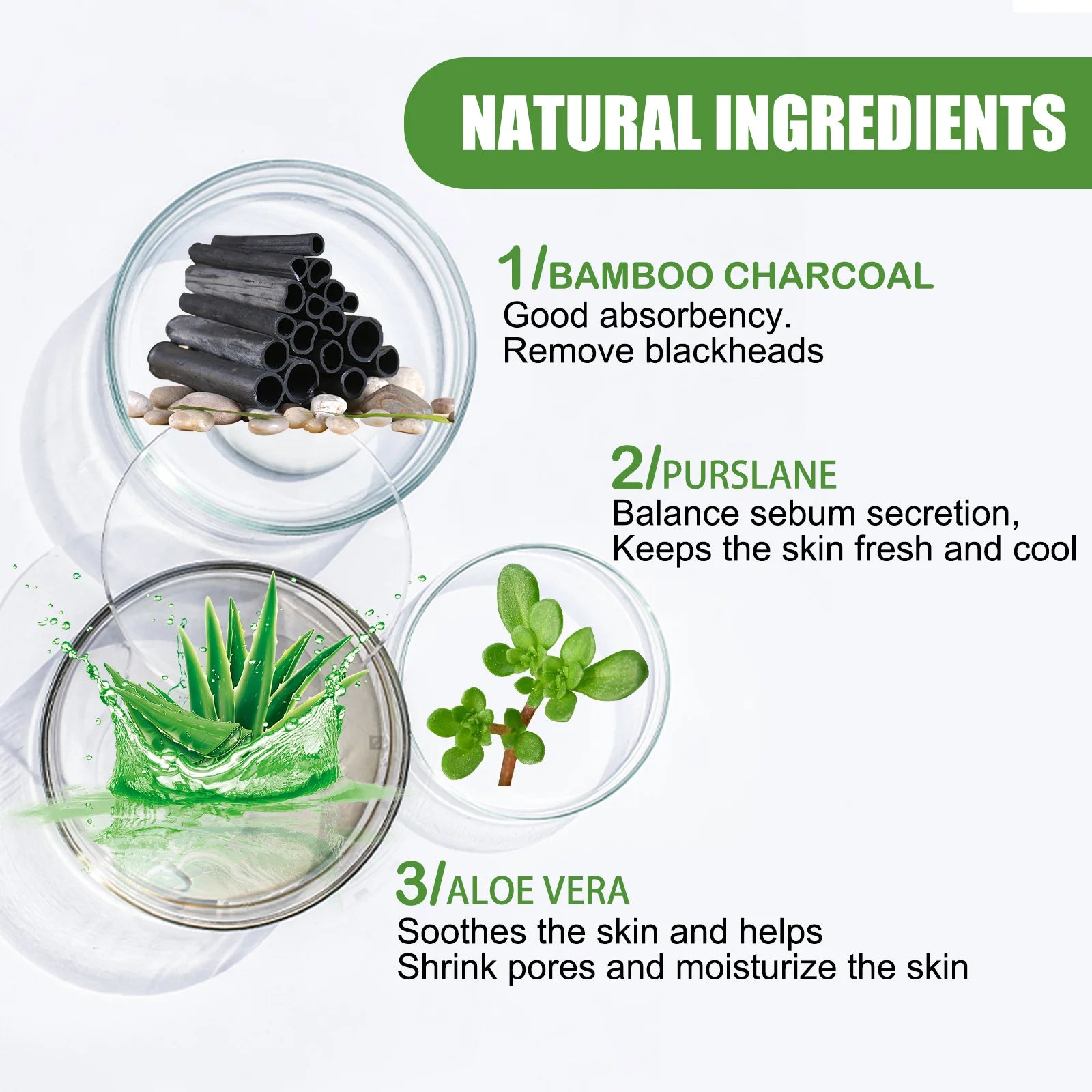 Bamboo Charcoal Facial Blackhead Remover Mask