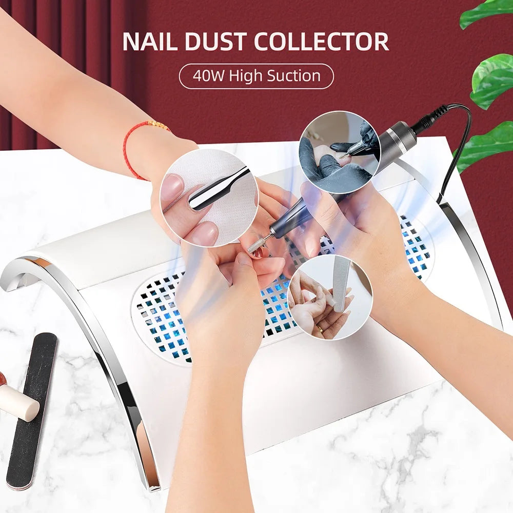 3 Fans Powerful Suction Professional Nail Dust Collector