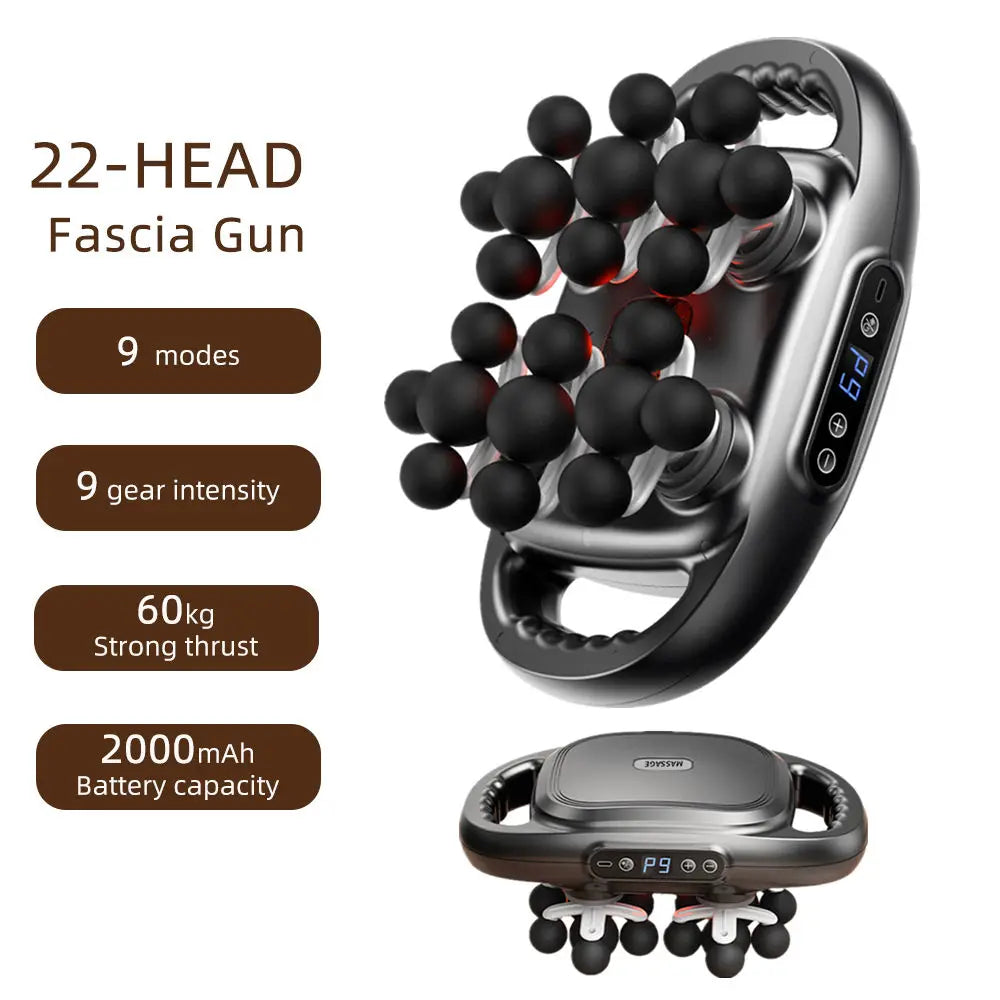 22-Head Fascia Gun High-Frequency Vibration