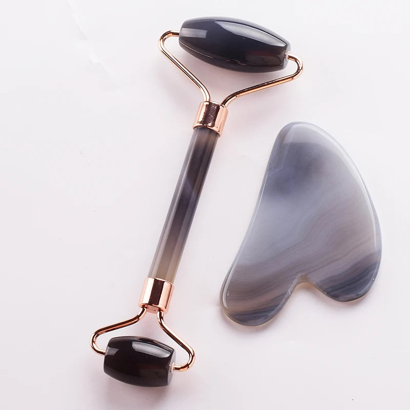 Grey agate Jade Roller Massager