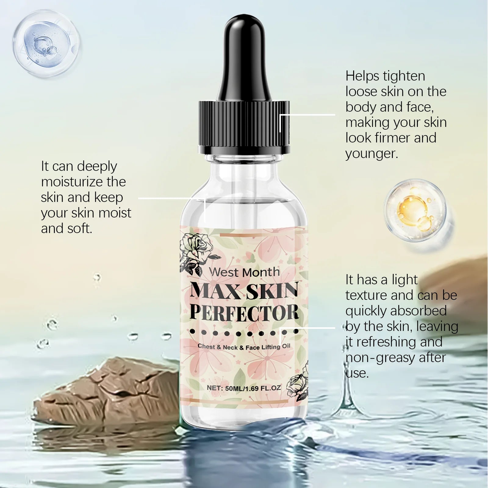Chest Neck Face Lifting Oil