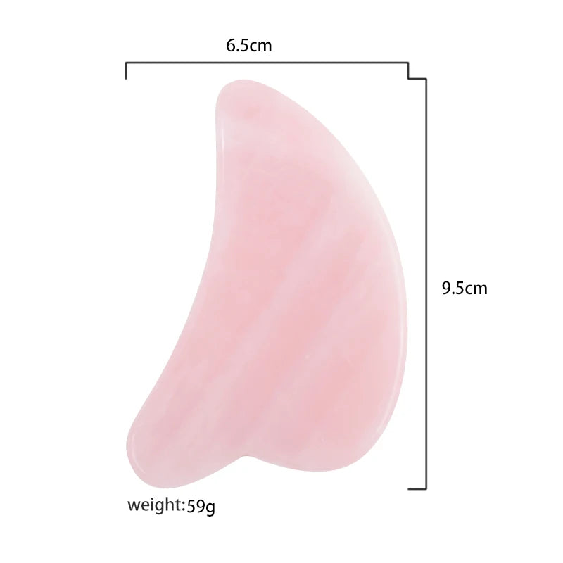 Natural Rose Jade Gouache Scraper Face