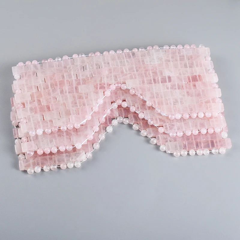 Natural Rose Quartz Eye Mask Massager